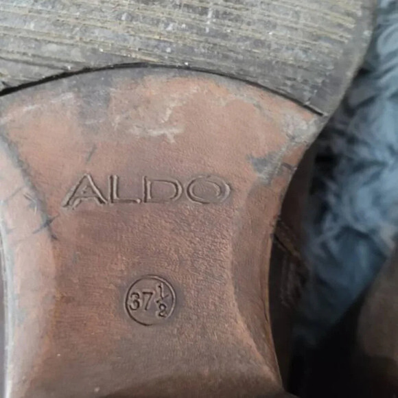 Aldo‎ Brown Leather Boots - Size 7 - Picture 6 of 10
